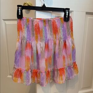 Aqua Multicolor Mini Skirt